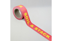 First Fix Stack/Soil Tape 48mm x 66m Yellow/Red