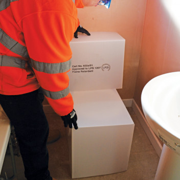 WC Protector With Cistern 980mm x 1570mm FR LPS1207