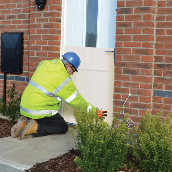 Tecdura Stickymat FR TS63 LD 200mm x 50m White Door