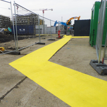 Rubber Matting Pyramat 1m x 10m Yellow