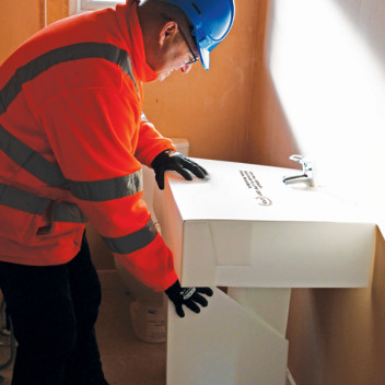 Basin Protector With Pedestal 975mm x 1425mm FR LPS 1207