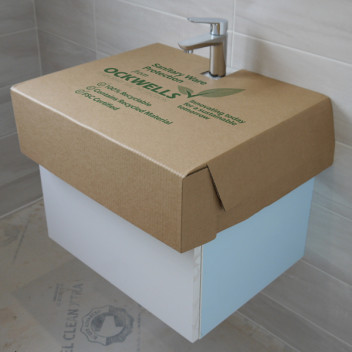 Basin Protector without Pedestal - Corrugated Card